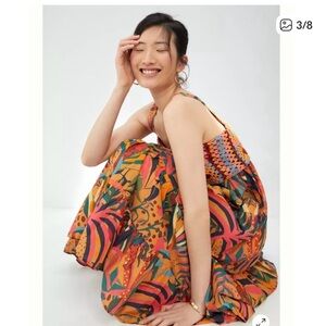 FARM Rio Multicolor Maxi Dressfarm Rio crochet dress